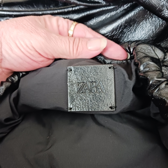 Zara black leather shoulders bag - Picture 10 of 12